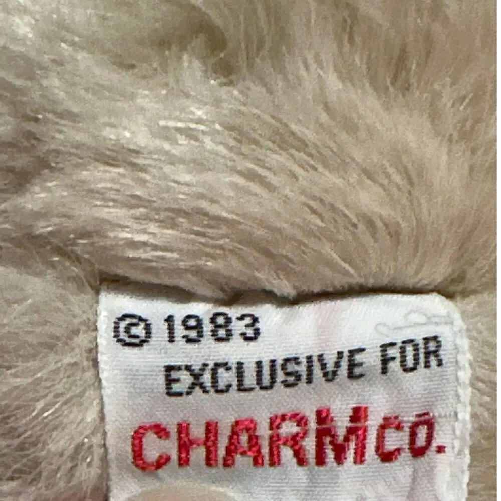 Vintage 1980s Charm Co. Collectible Stuffed Teddy Bear Plush Jointed Made Korea